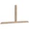 Ekena Millwork Portland Smooth Timber Gable Bracket, Douglas Fir, 84"W x 38"H x 3 1/2"D x 3 1/2"F, 11/12 Pitch GBW084X38X0404POR00SDF - alternate 4